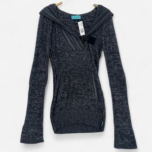 Grey Babydoll Hoodie made From Bamboo and Soybeans NWT